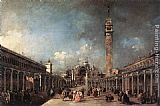 Piazza Canvas Paintings - Piazza di San Marco